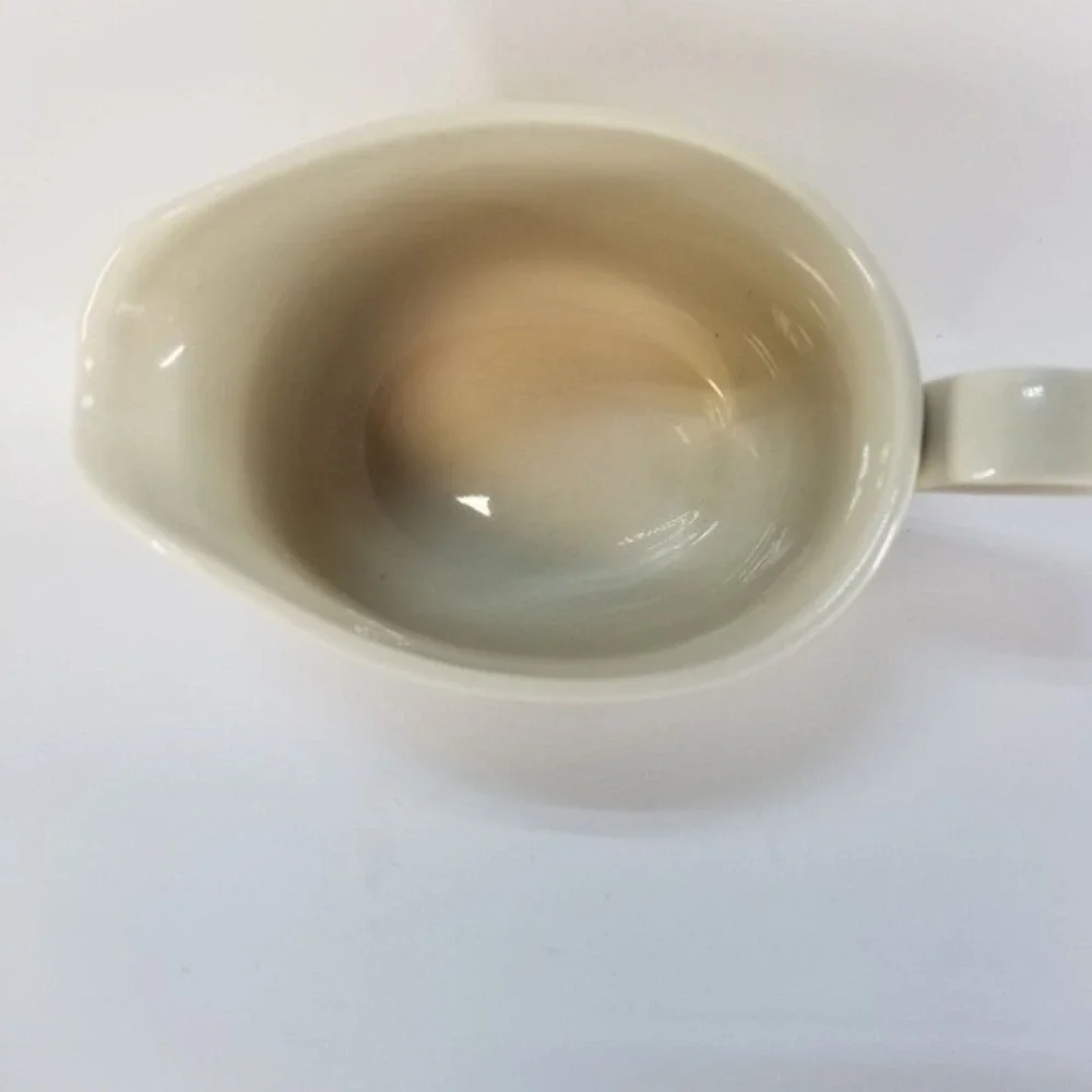 Corning Cream‎ Pitcher White Stoneware B1-TY Vintage Microwave Safe Ceramic